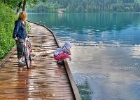 IMG 7791(kopa)  Bled sjön (slovenska: Blejsko jezero) : Semester, Semester2009, hdr